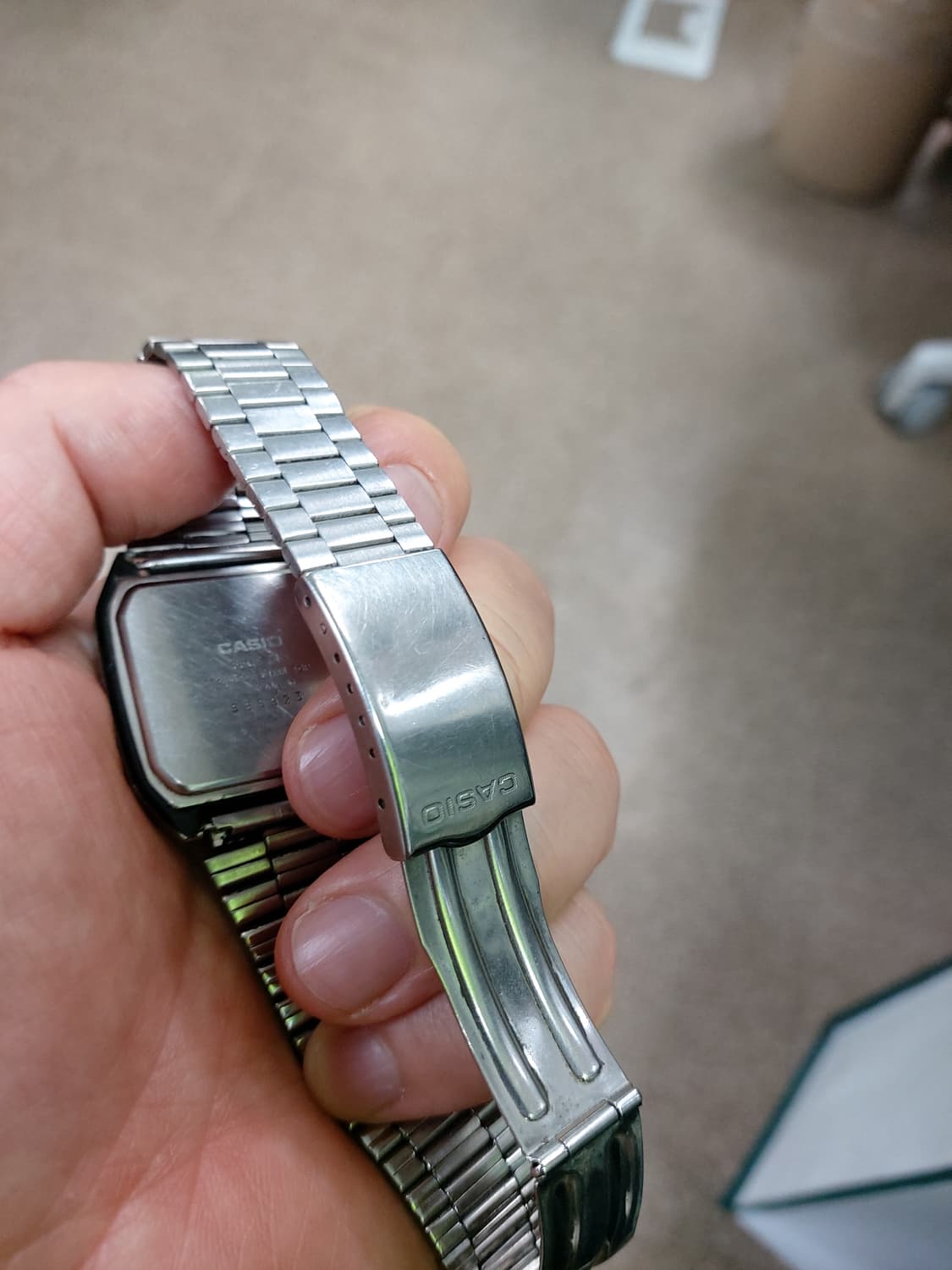 카시오 메탈 디지털 시계 상품이미지3