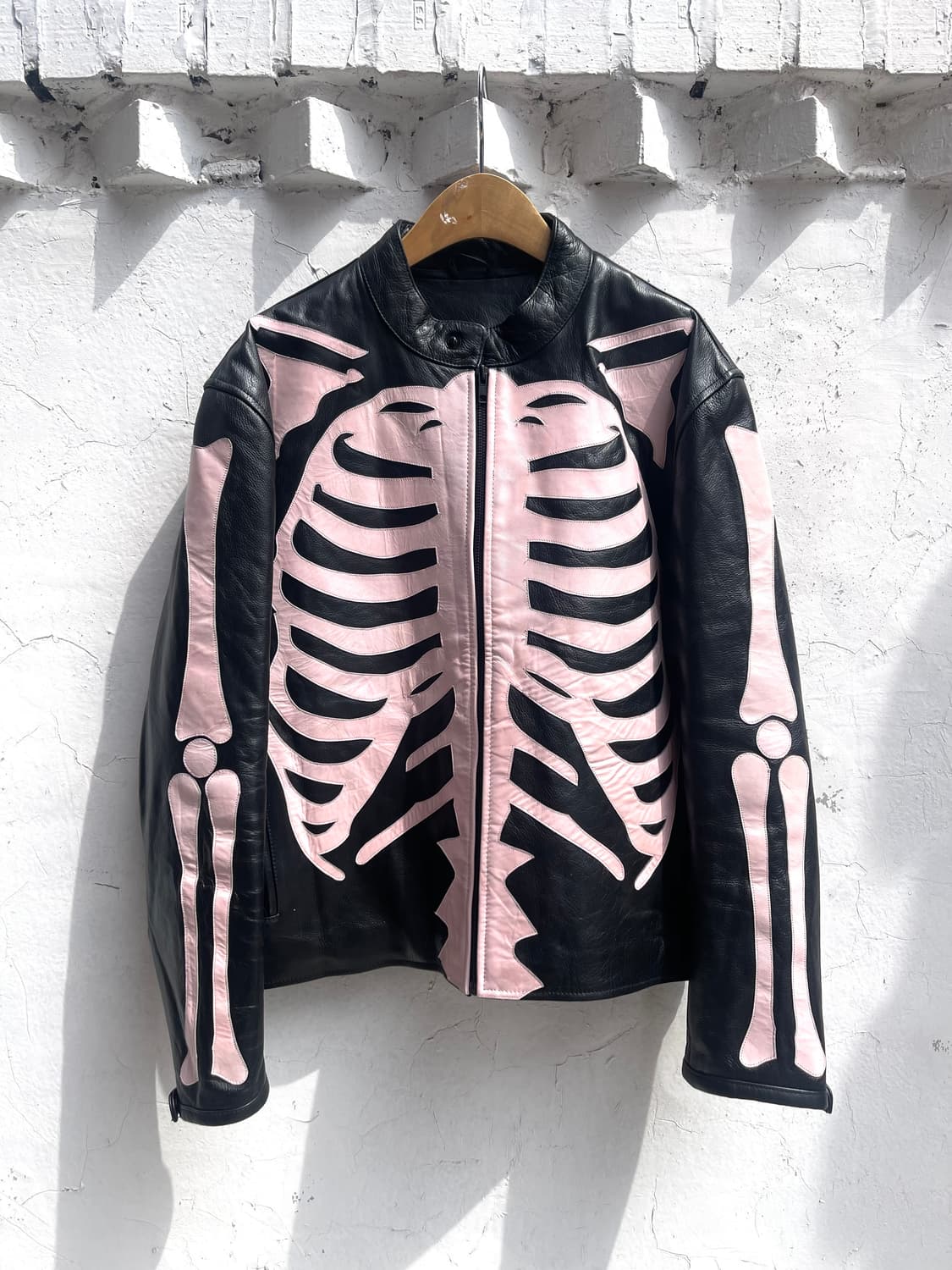 [택❌] 스켈레톤 소가죽자켓 -100-105 (밴슨 스타일) 상품이미지1