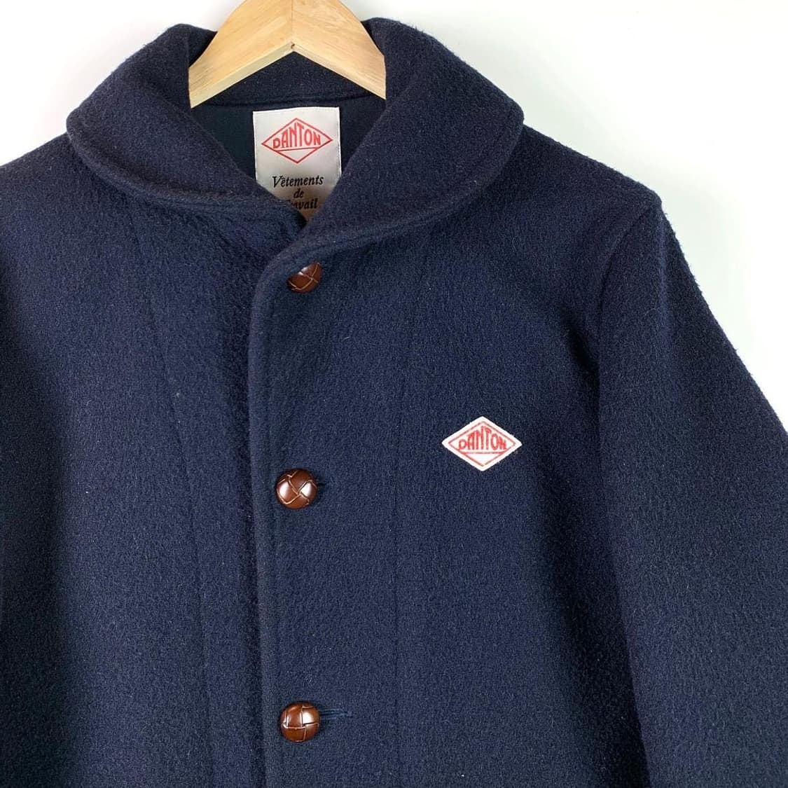 Danton (단톤) 제팬 라인 네이비 울 코트 상품이미지8