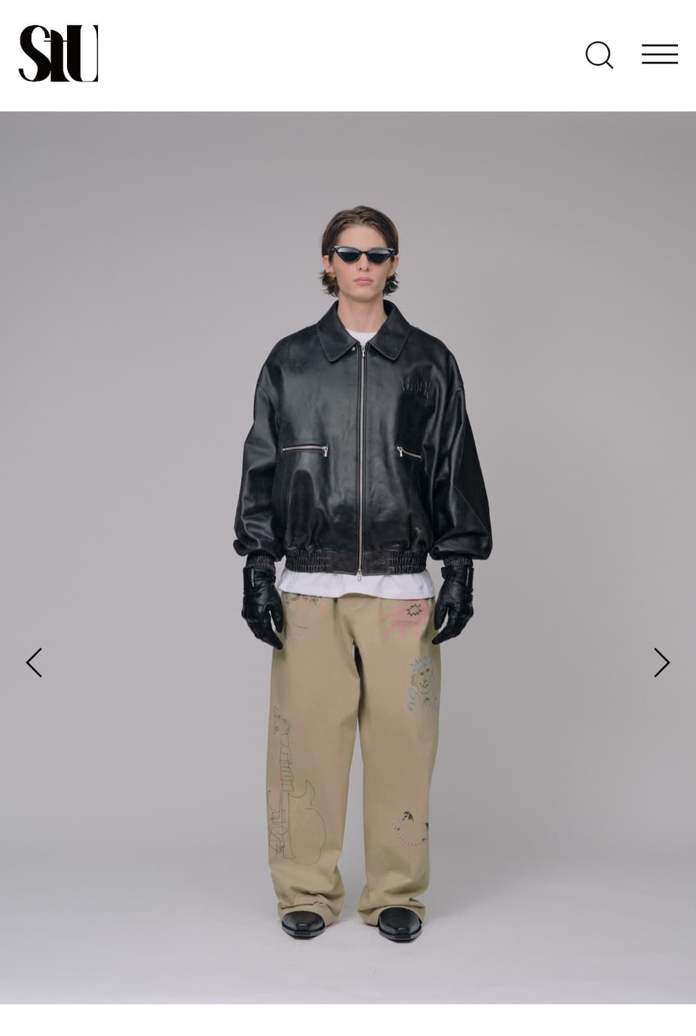 stu hank 가죽쟈켓  L 사이즈 판매 상품이미지3