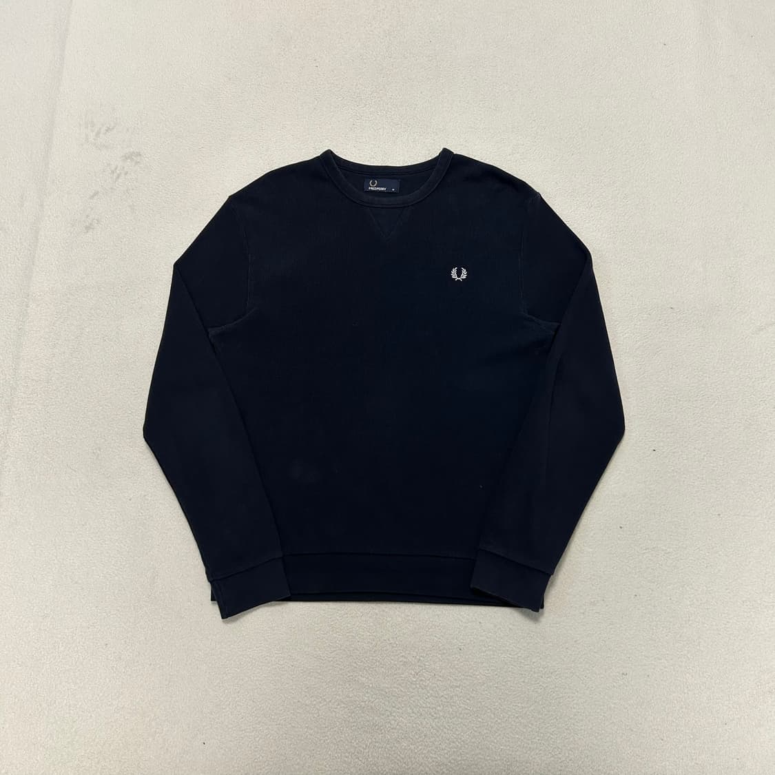 Fred Perry Navy Waffle Tee 상품이미지4