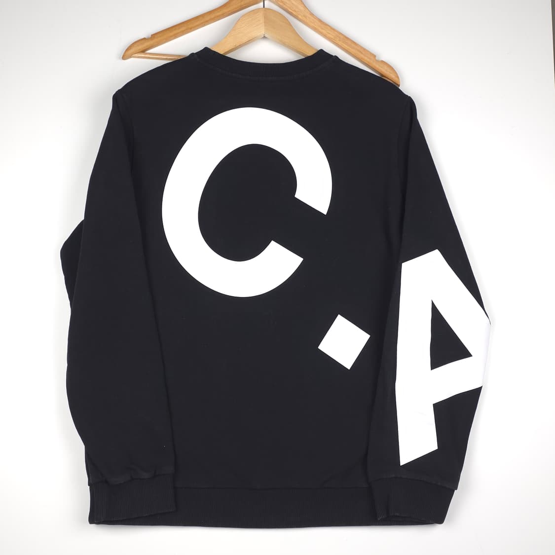 아페쎄(A.P.C) 빅로고 프린팅 코튼 맨투맨 블랙 (L) 상품이미지5