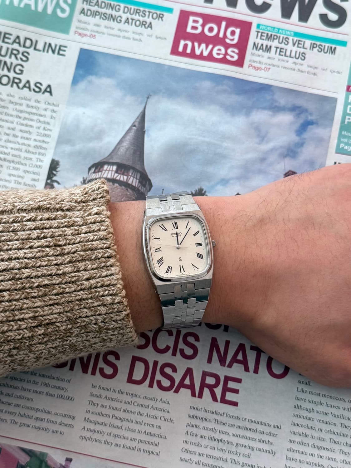 Seiko 세이코 Square Quartz TV 스크린 상품이미지6