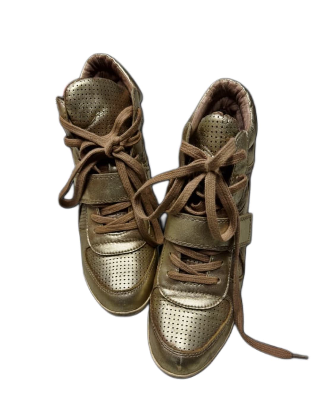 ASH 보위 웨지힐 하이탑스니커즈 메탈릭골드 상품이미지2