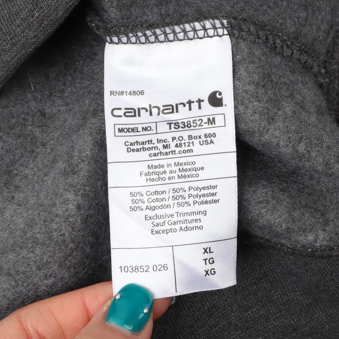 칼하트 미드웨이트 포켓 로고 맨투맨 상품이미지9