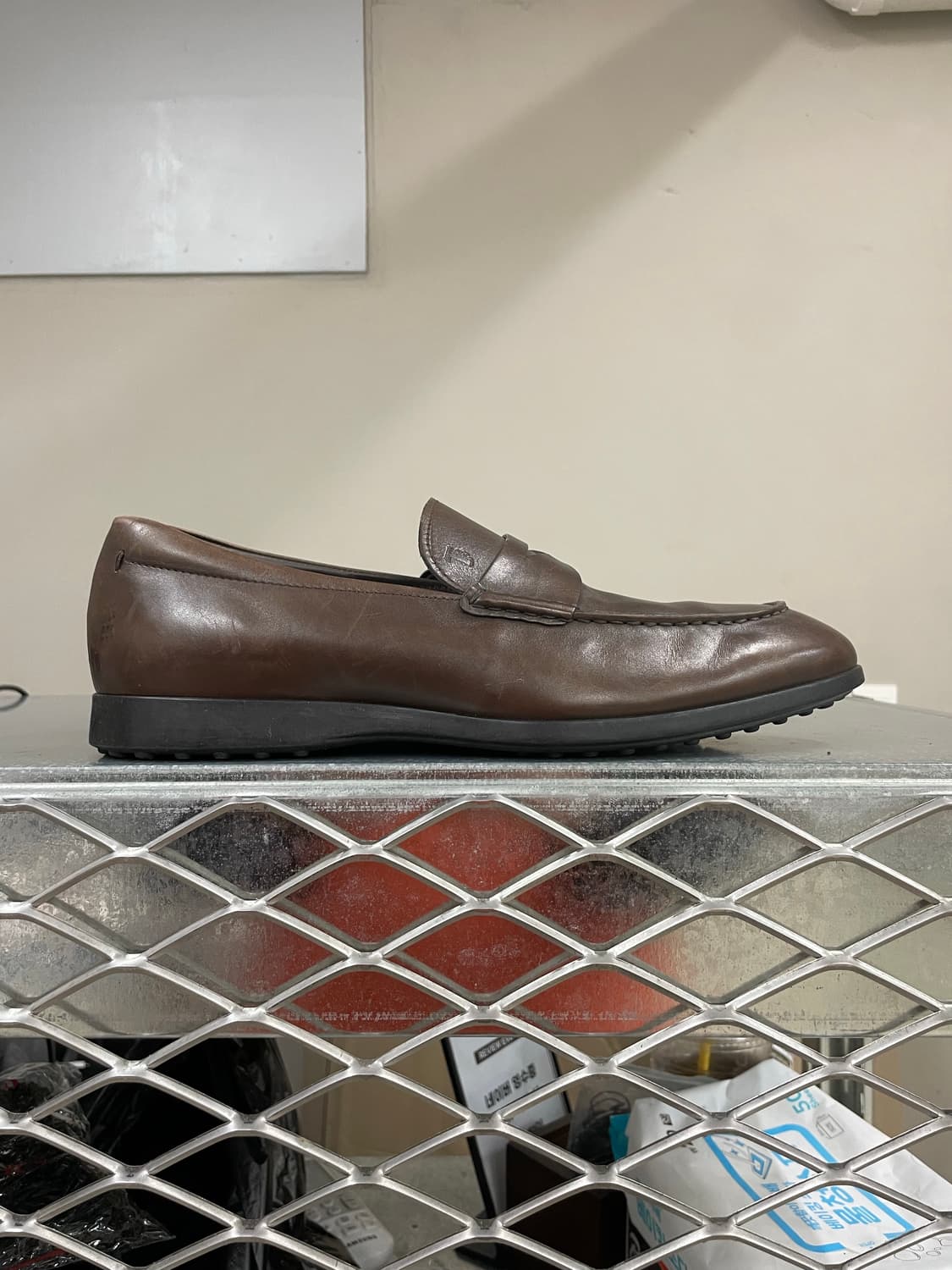 토즈 레더 로퍼 브라운 9.5 (gr-4446) 상품이미지4