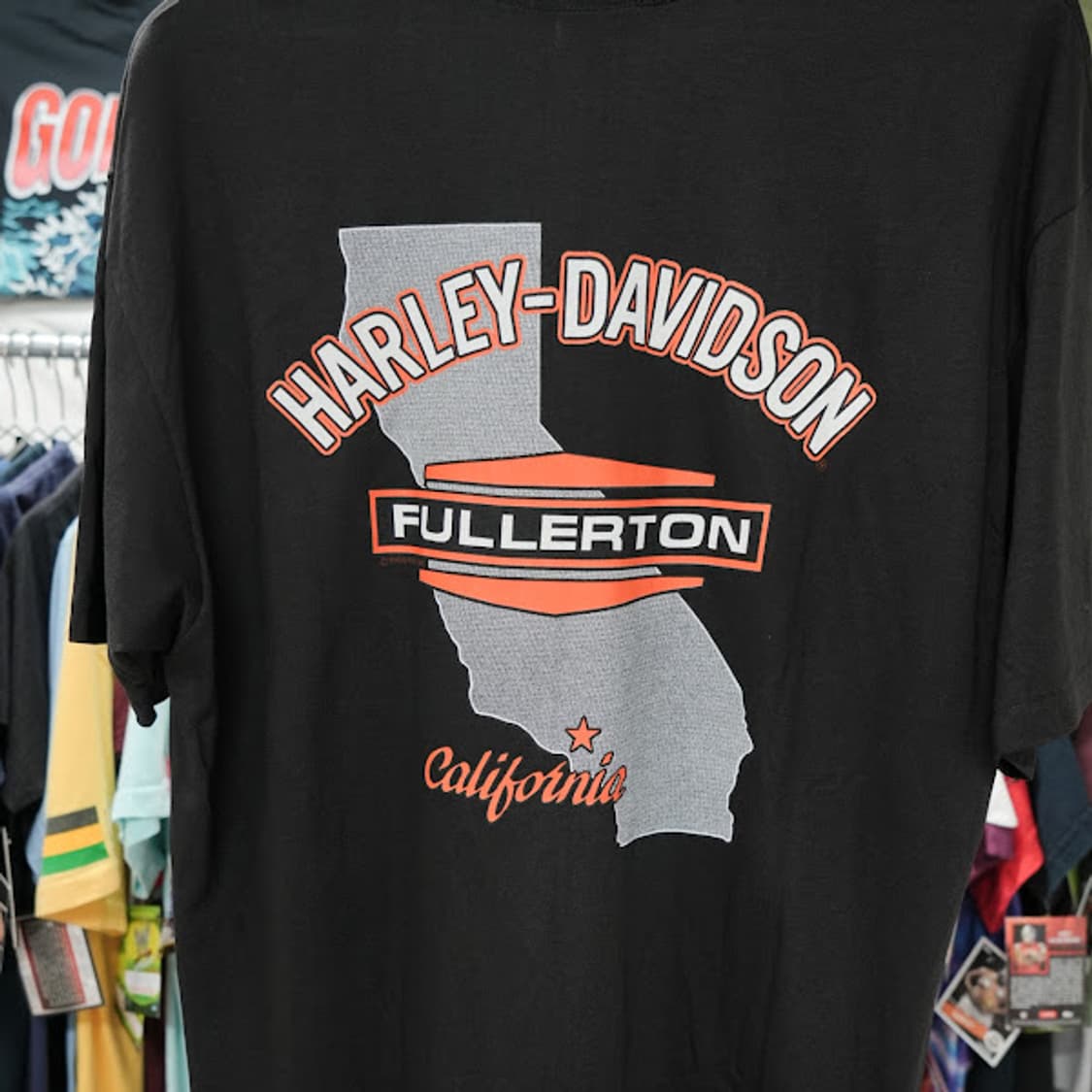 1993년 빈티지 싱글스티치 할리 데이비슨 Fullerton CA 티셔츠 상품이미지6