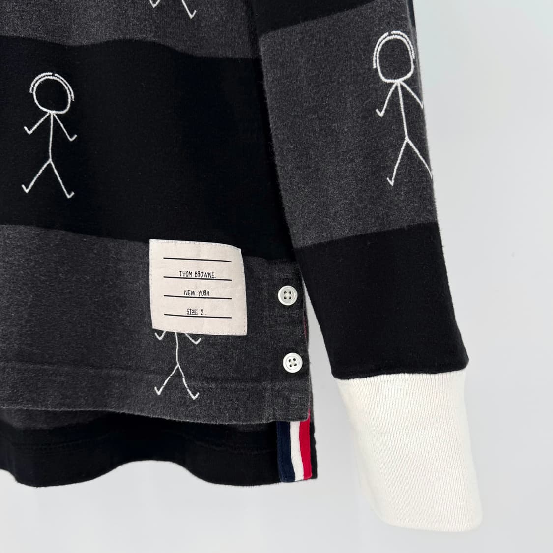 [2사이즈] 톰브라운 사선 PK 긴팔 카라티 티셔츠 (MJP073E) 상품이미지5