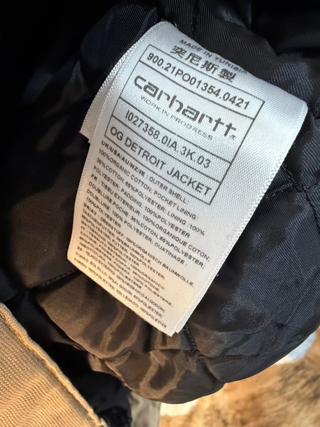 칼하트 윕 OG 디트로이트 워크 자켓  상품이미지6