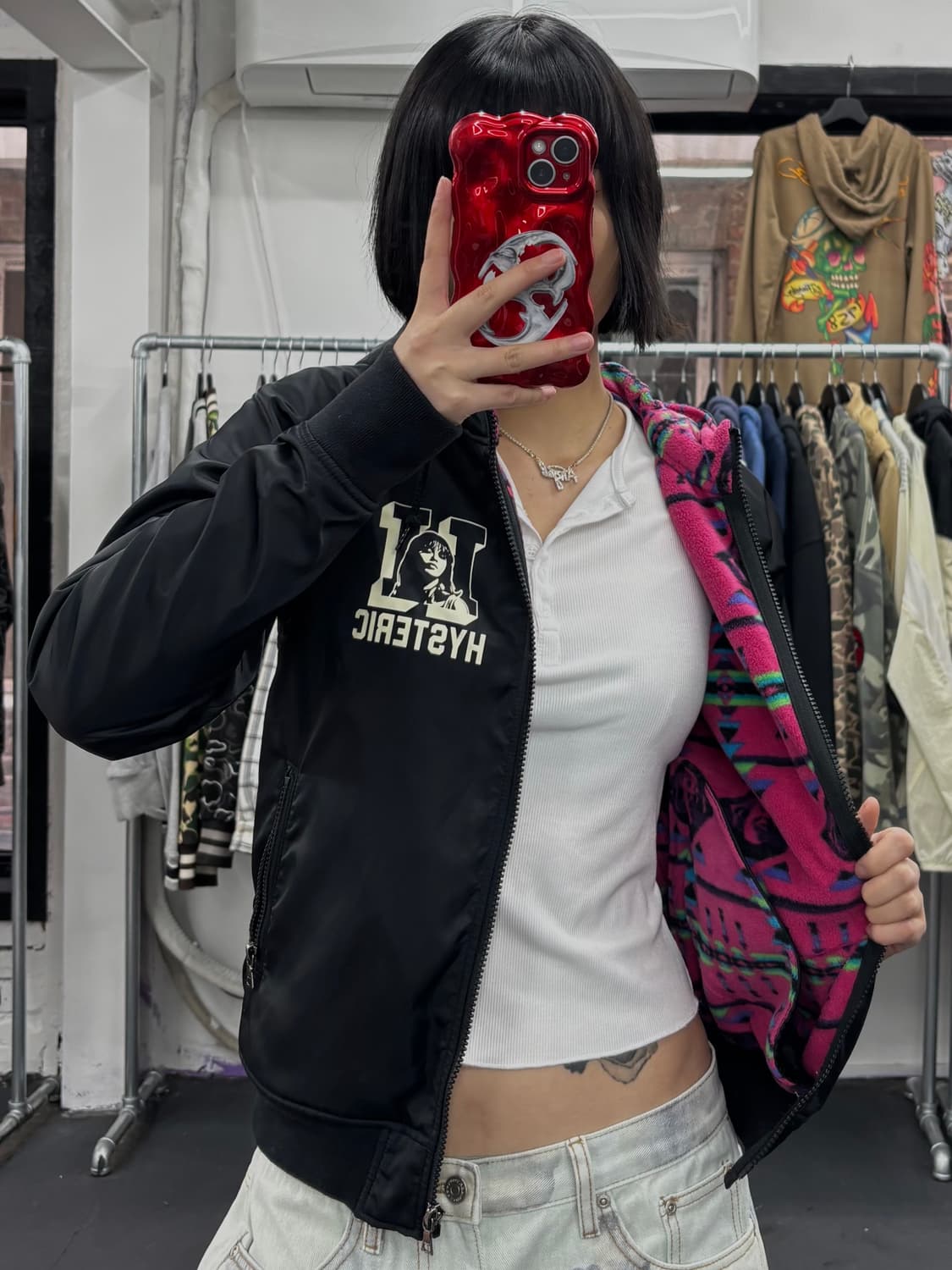 히스테릭 글래머 히스걸 나일론 자켓 상품이미지1