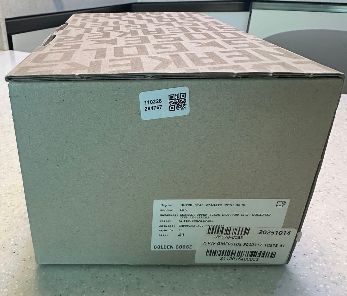 골든구스 실버탭 남성 41사이즈 풀박스 새상품 상품이미지6