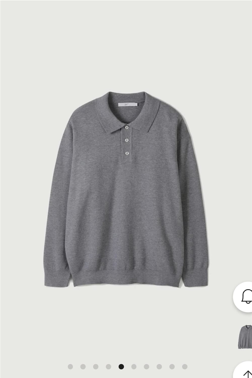코오롱 24/7 폴로 카라 스웨터 S / 247 긴팔티 상품이미지1