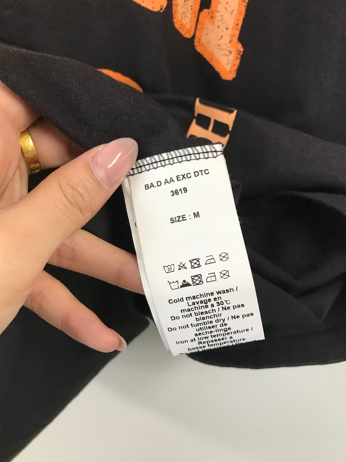 Ganni 가니 스마일 블랙 반팔 티셔츠  상품이미지4