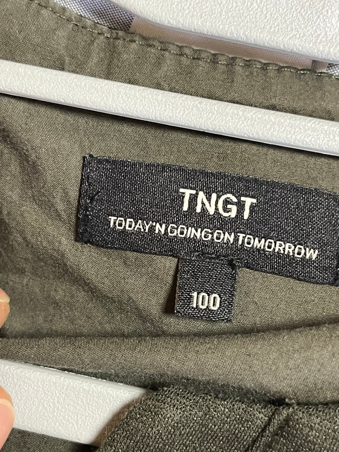 무신사 TNGT 카키 반팔 티셔츠 100 상품이미지7