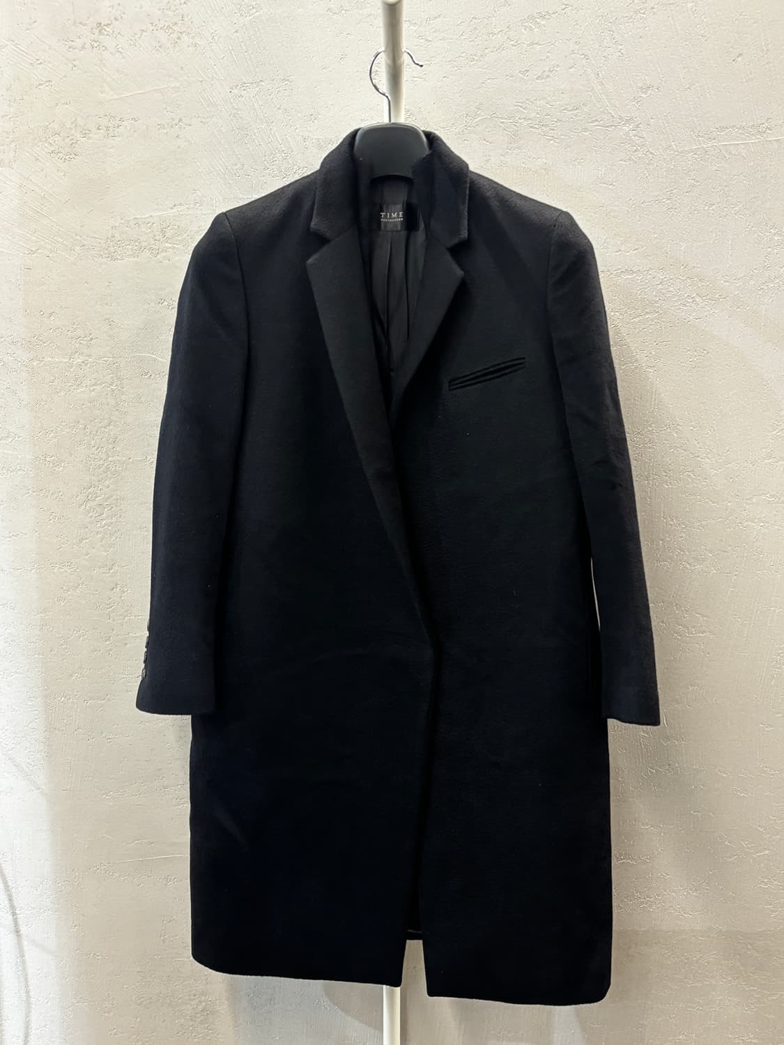 타임 캐시미어 블랙 코트 상품이미지2