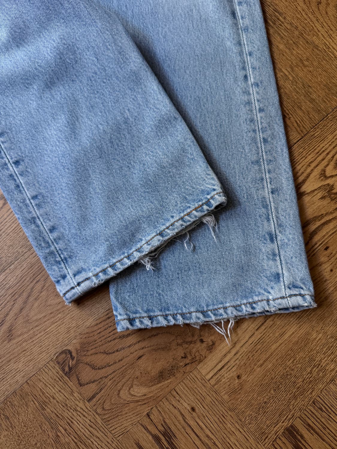 [34]90's 리바이스 501 Made in USA 연청 데님 팬츠 상품이미지6