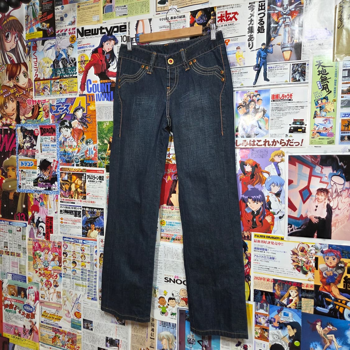 리바이스 웨스턴 무드 리벳 진청 데님 팬츠 상품이미지1