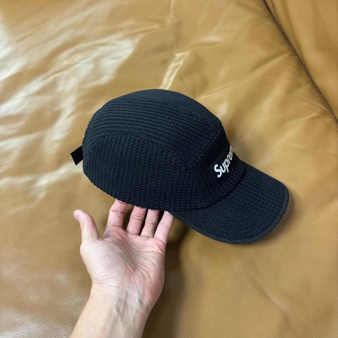 Supreme 슈프림 블랙 캠프캡 모자 (21ss Sting Black) 상품이미지4