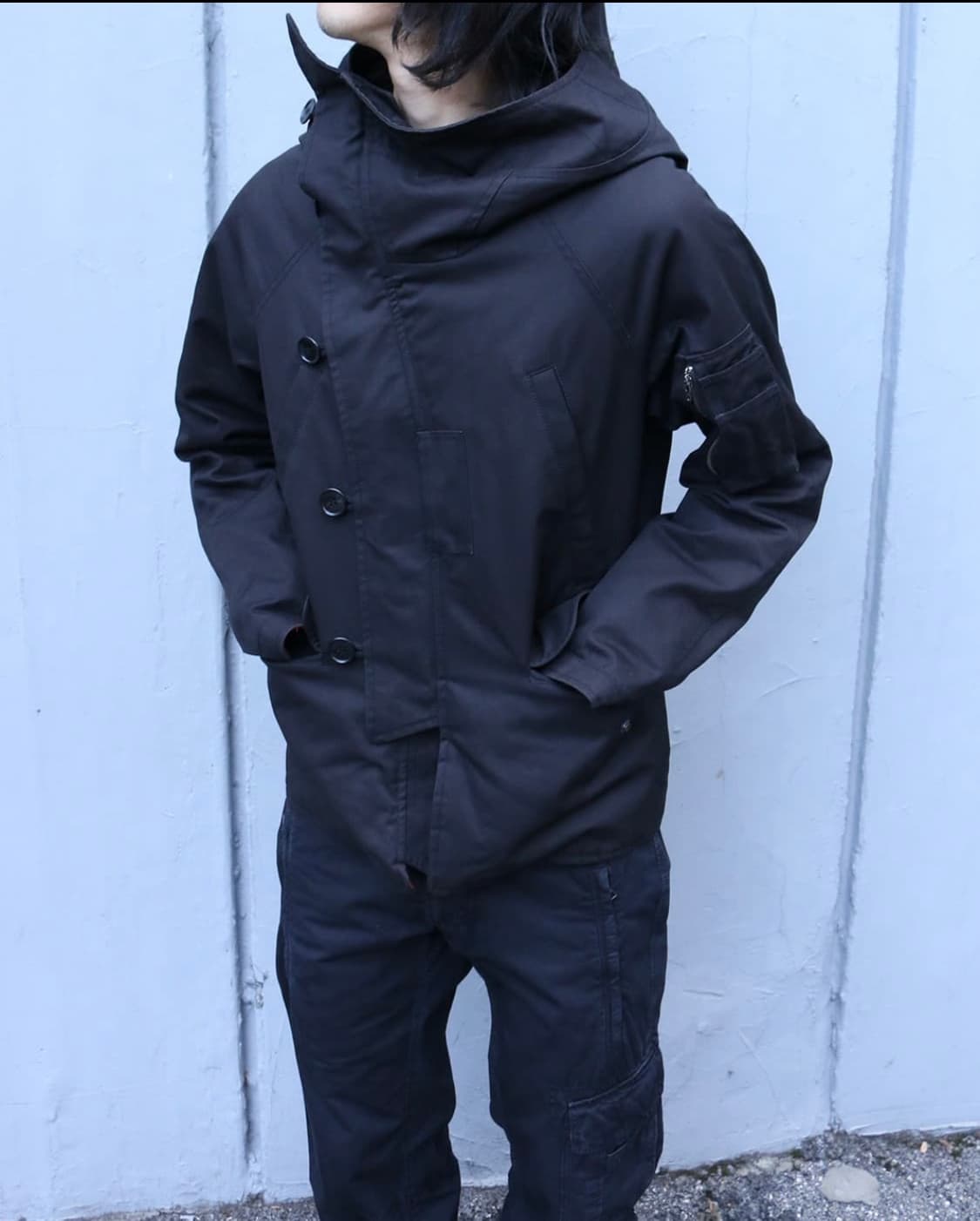 라드뮤지션 비대칭 후드 자켓 상품이미지2