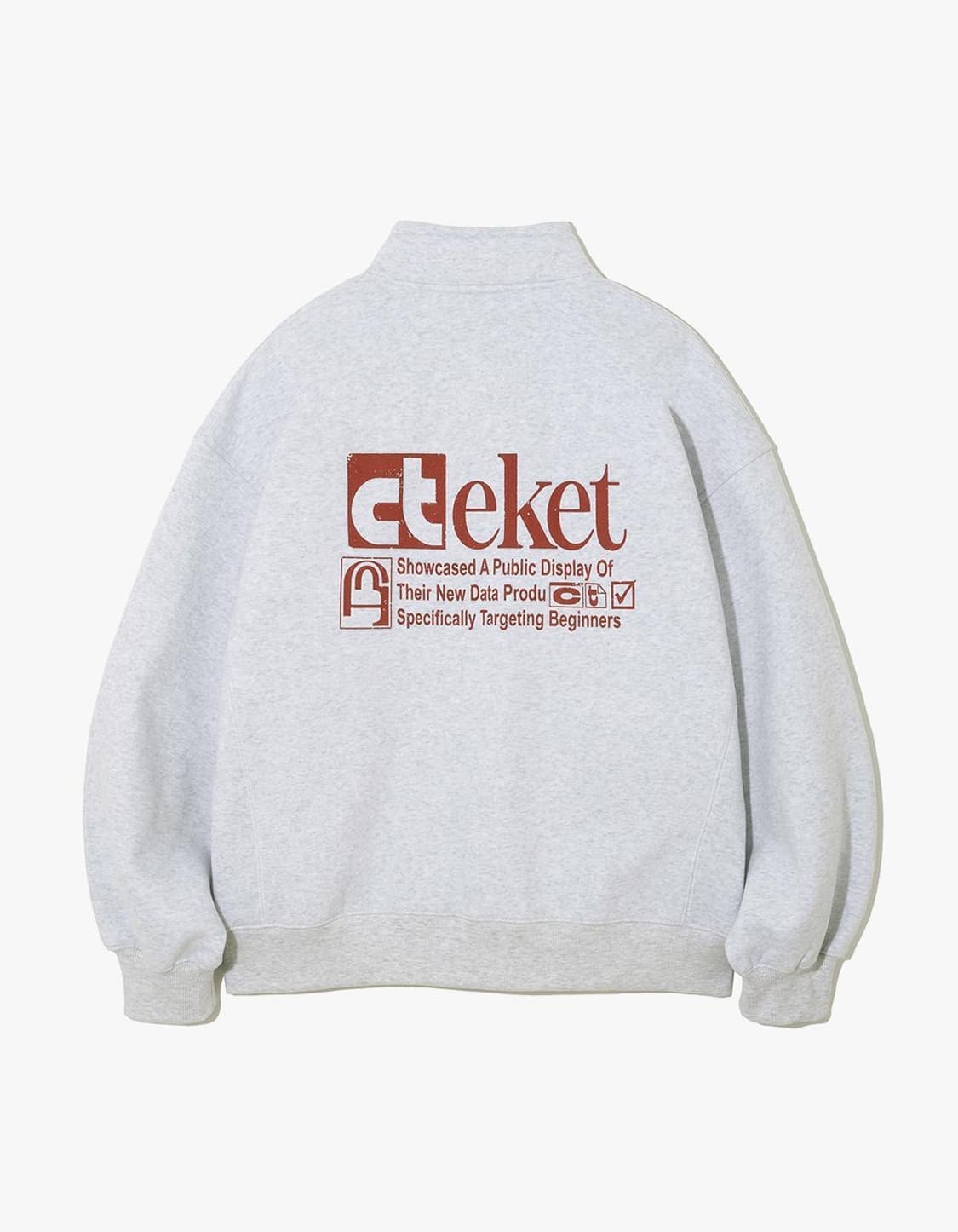 새상품 테켓 하프집업 그레이 m 상품이미지1