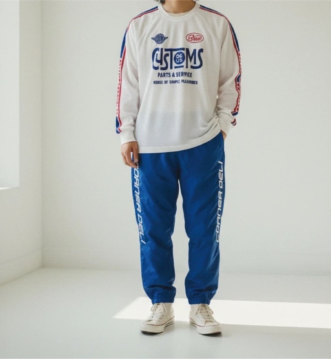 [M] DEUS 데우스 엑스 마키나 메쉬 모토사이클 저지 착샷o 상품이미지5