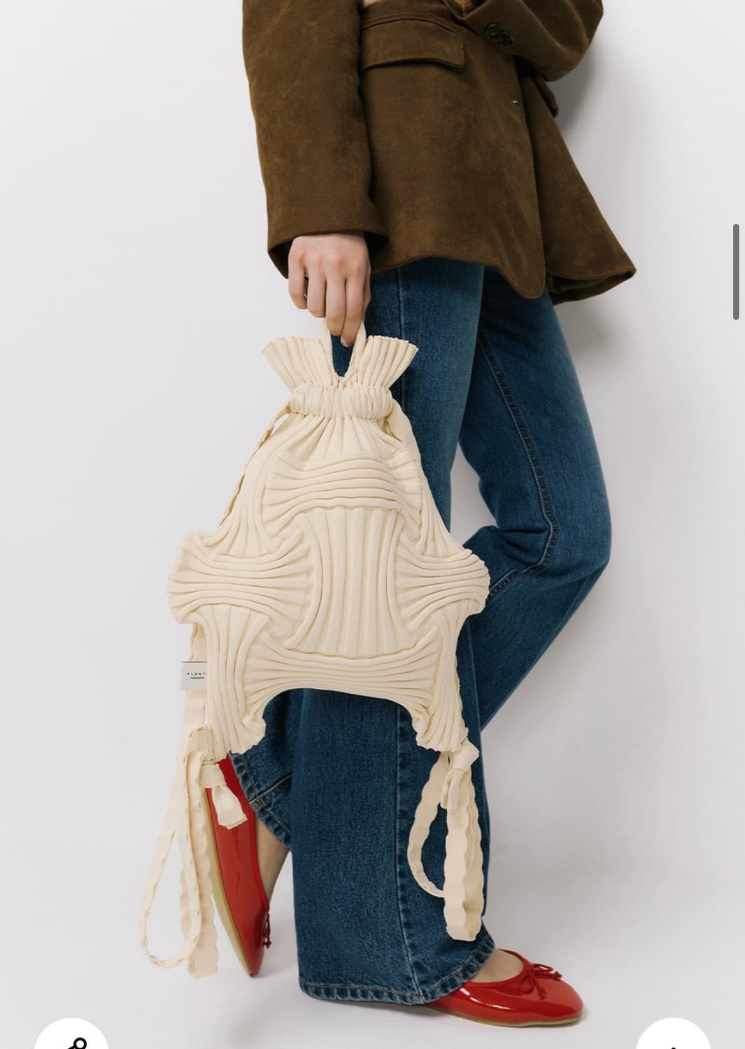 플리츠마마 뉴보우백팩 글리터 블랙 상품이미지3