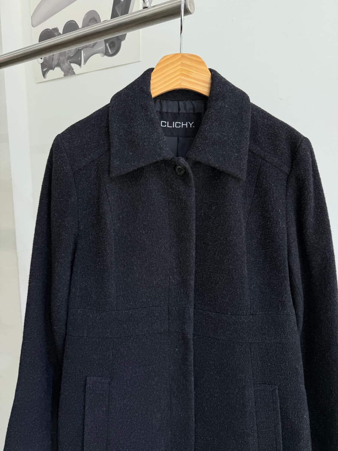 빈티지 CLICHY (Made in Japan) 울 코트  상품이미지2