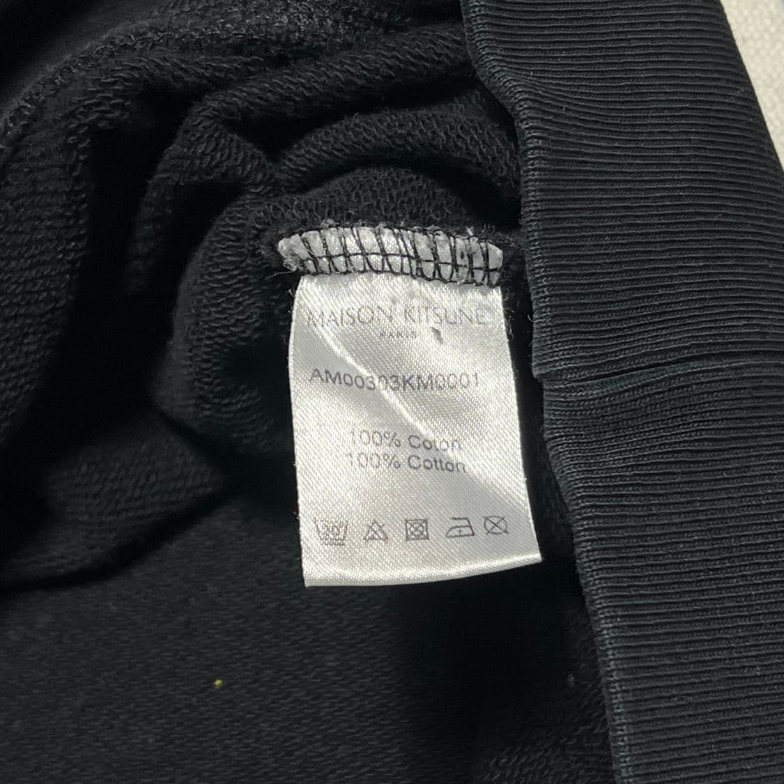 Maison Kitsune 폭스헤드 패치 블랙 맨투맨 상품이미지4