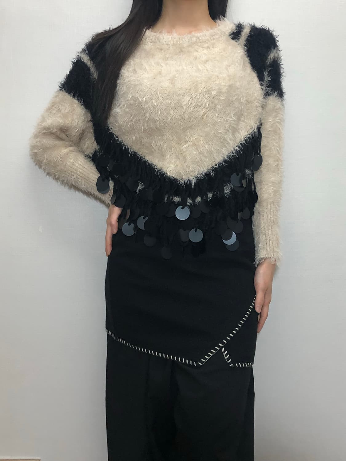 빈티지 오리엔탈 앙고라 니트 상품이미지3