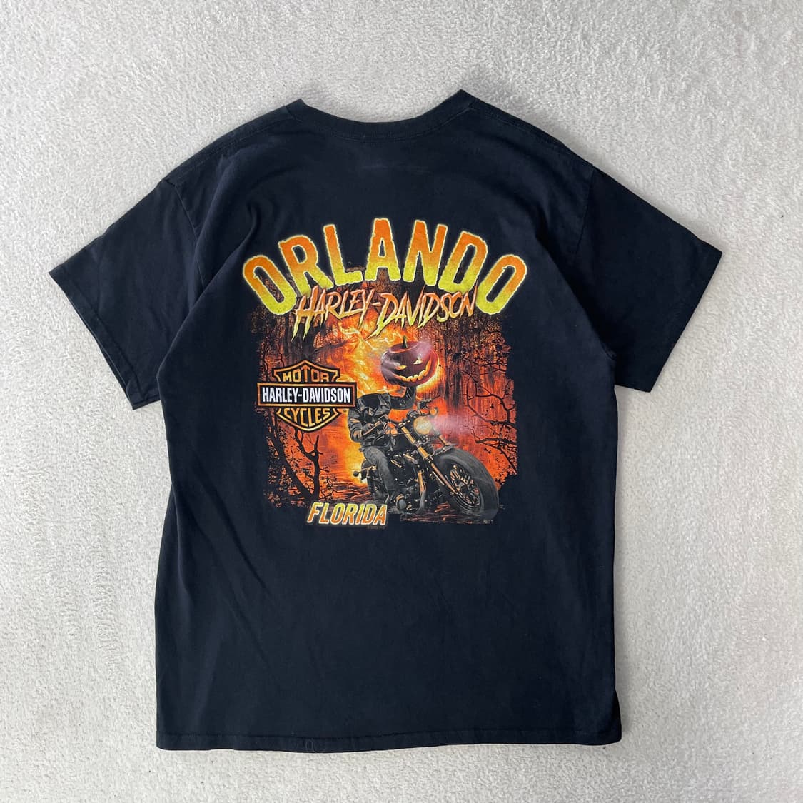 할리데이비슨 올란도 할로윈라이더 프린팅 티셔츠 상품이미지1