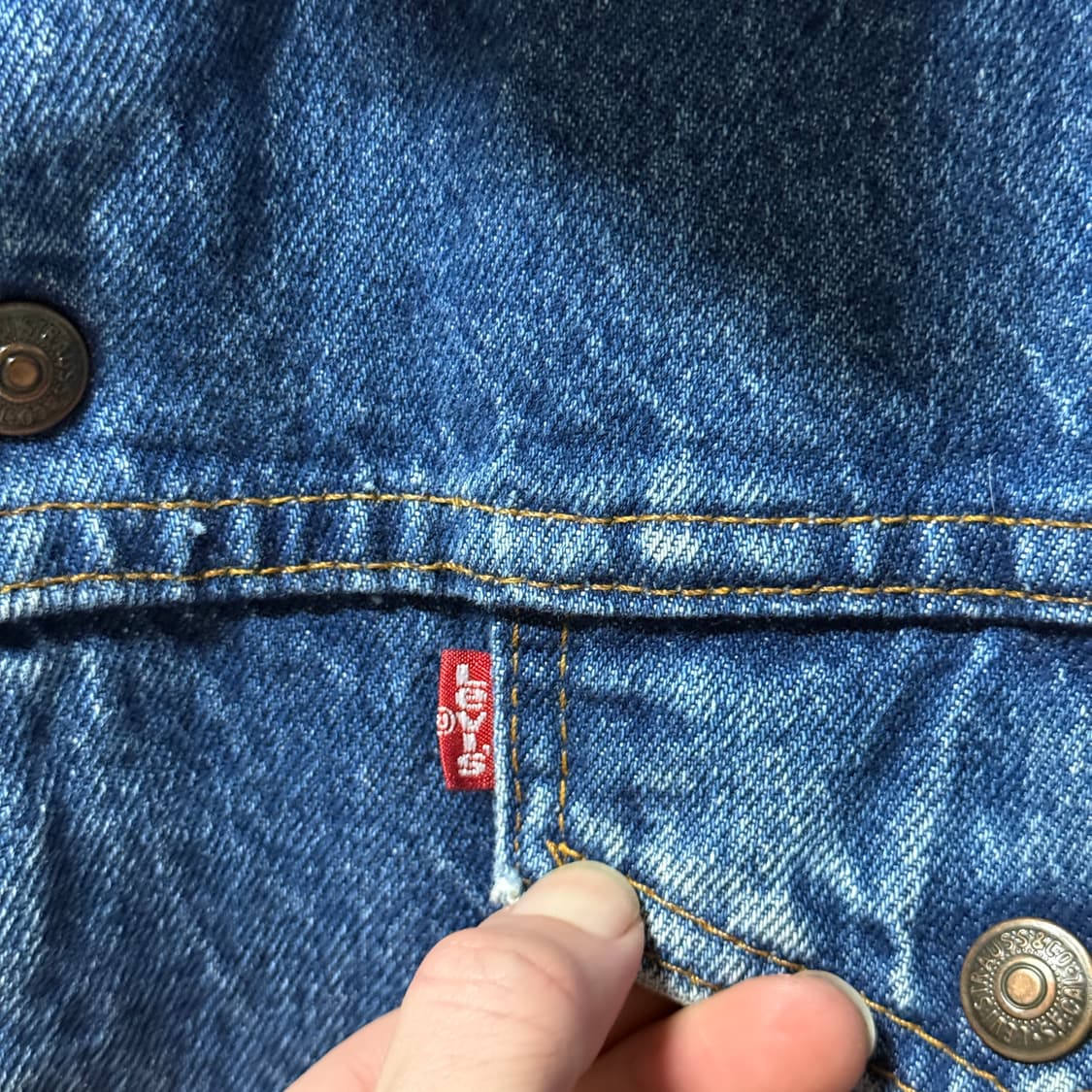 80s 리바이스 USA 71608 쉐르파 데님 트러커 자켓 상품이미지4