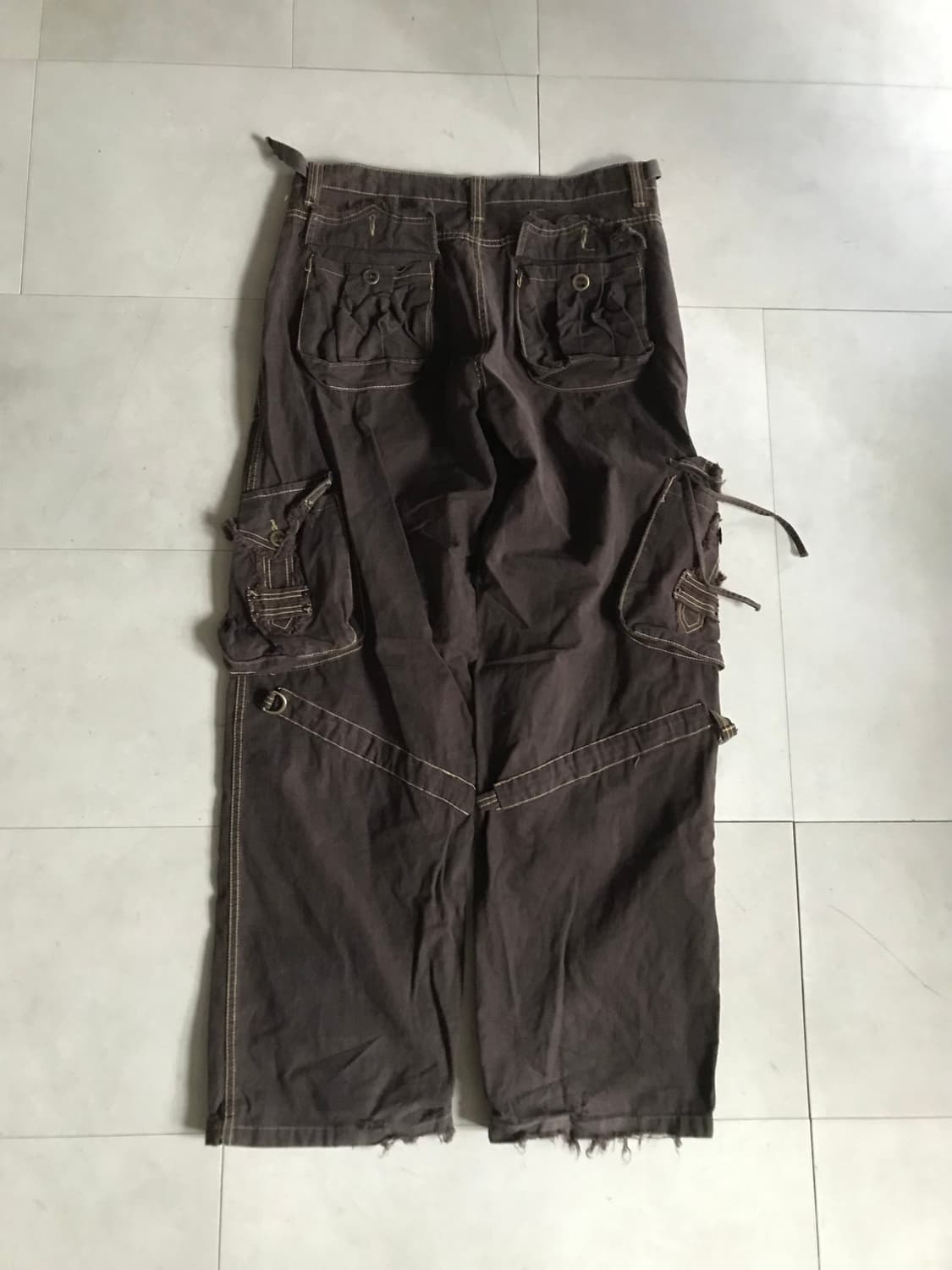 빈티지 포켓디테일 브라운 카고팬츠 상품이미지6