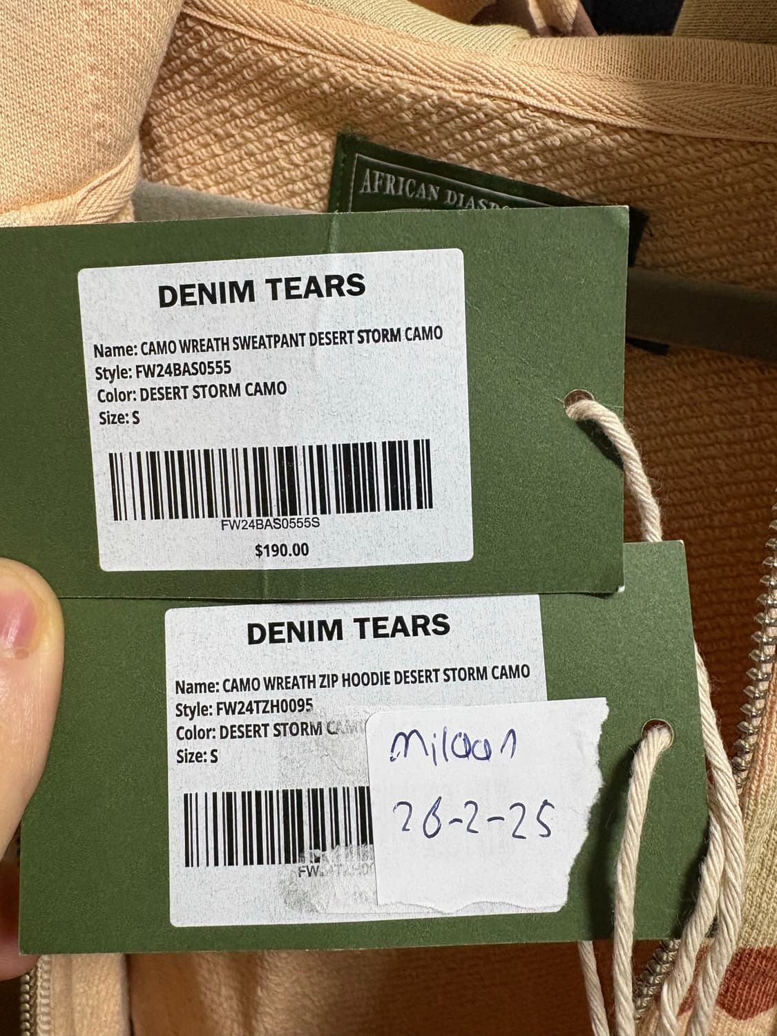 Denim Tears Camo Cotton wreath 셋업 상품이미지4