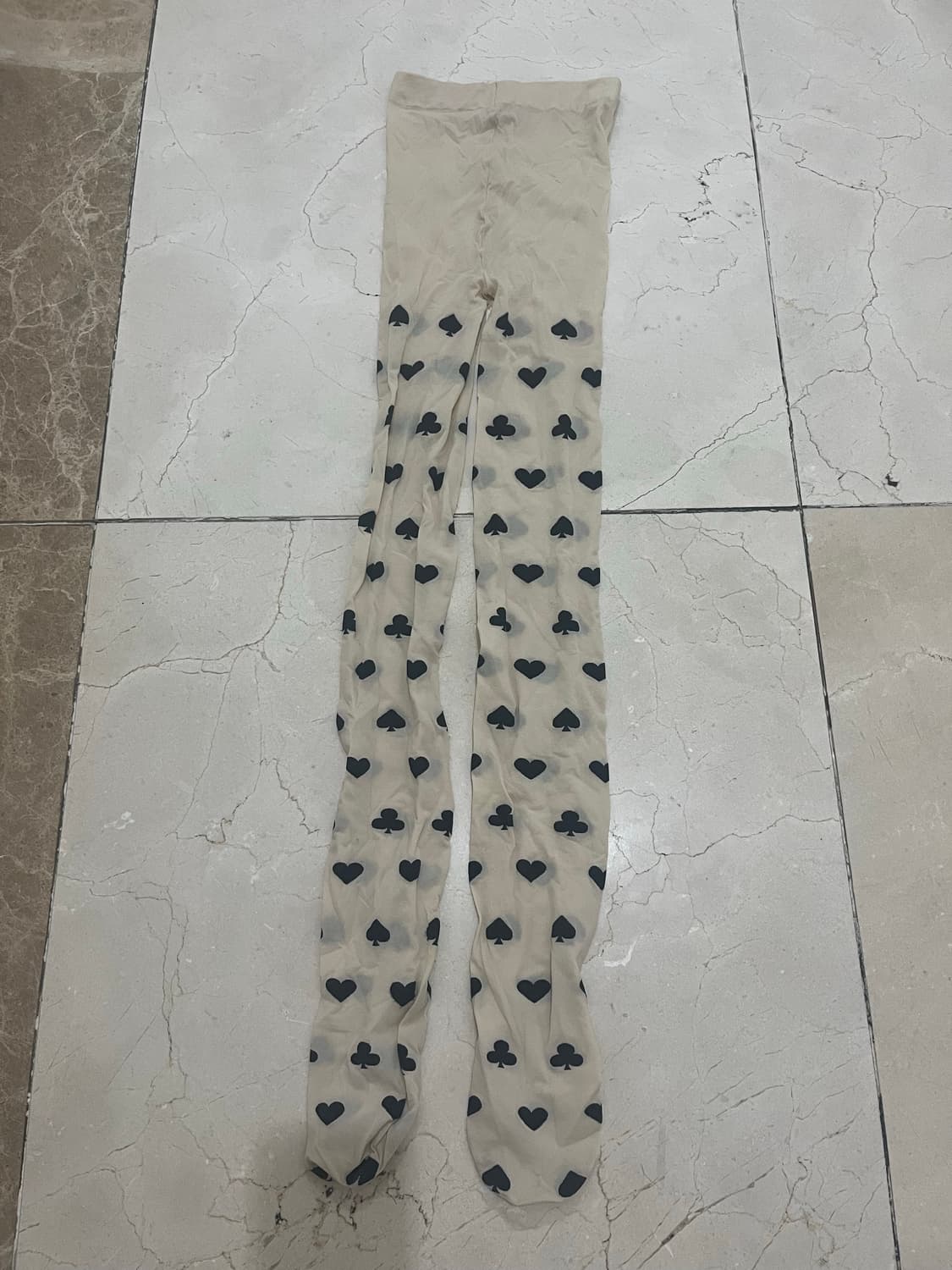 (실착0회) 빈티지 패턴 스타킹 코스프레 양산형 지뢰계갸루캐캐체헤이세이 상품이미지1