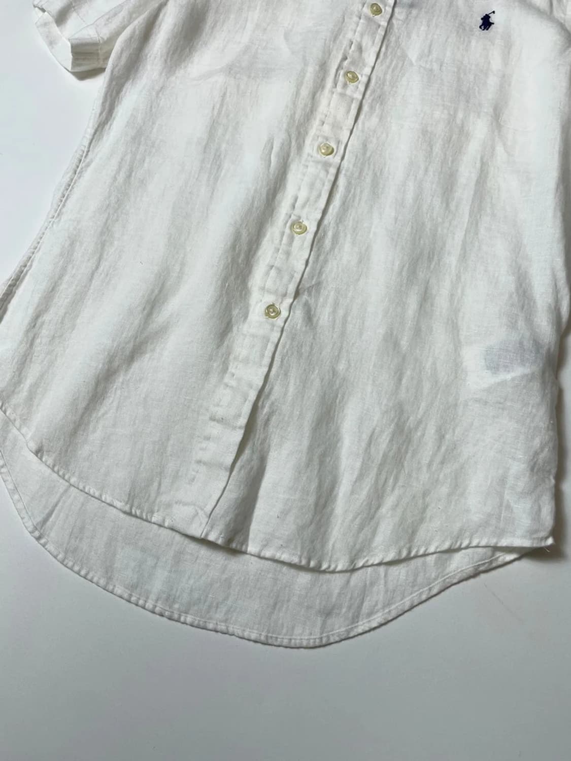 폴로 랄프로렌 슬림핏 포니 린넨 반팔 셔츠 PN9459 상품이미지4