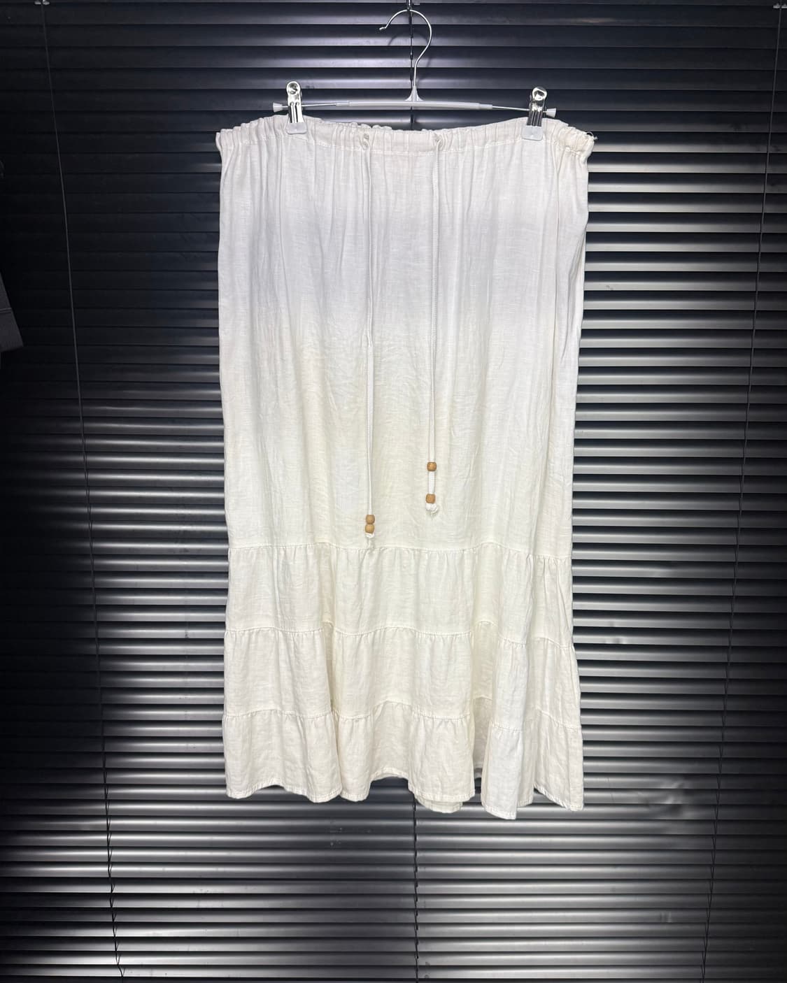 MERONA 린넨 마 캉캉 롱 치마 원피스 에스닉 여름 밴딩 보헤미안 상품이미지3