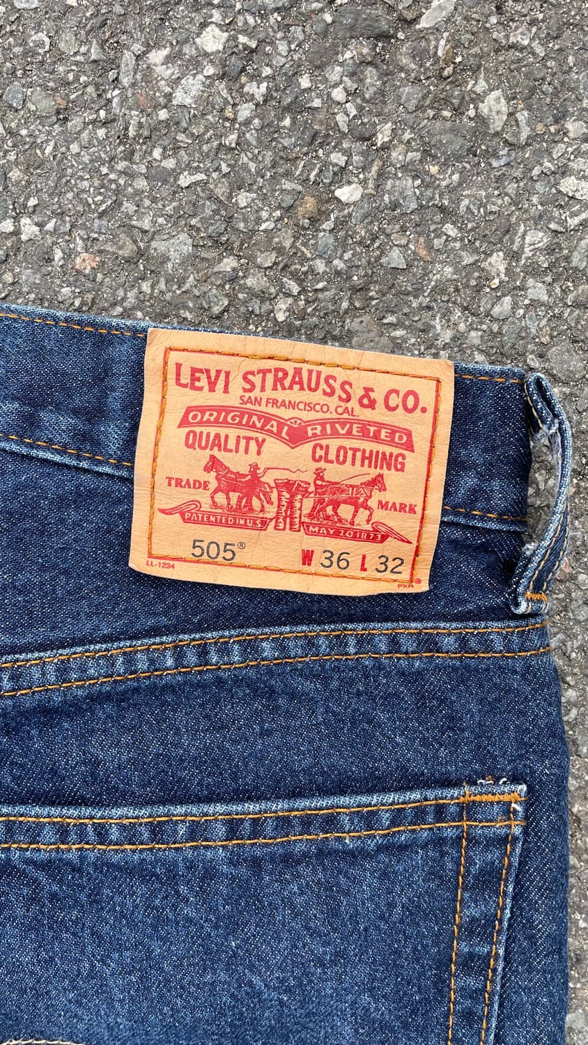 리바이스 505 인디고 데님 상품이미지5