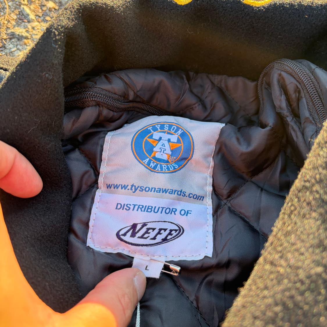 90s Tyson Awards 빈티지 울 바시티 자켓 L 상품이미지6