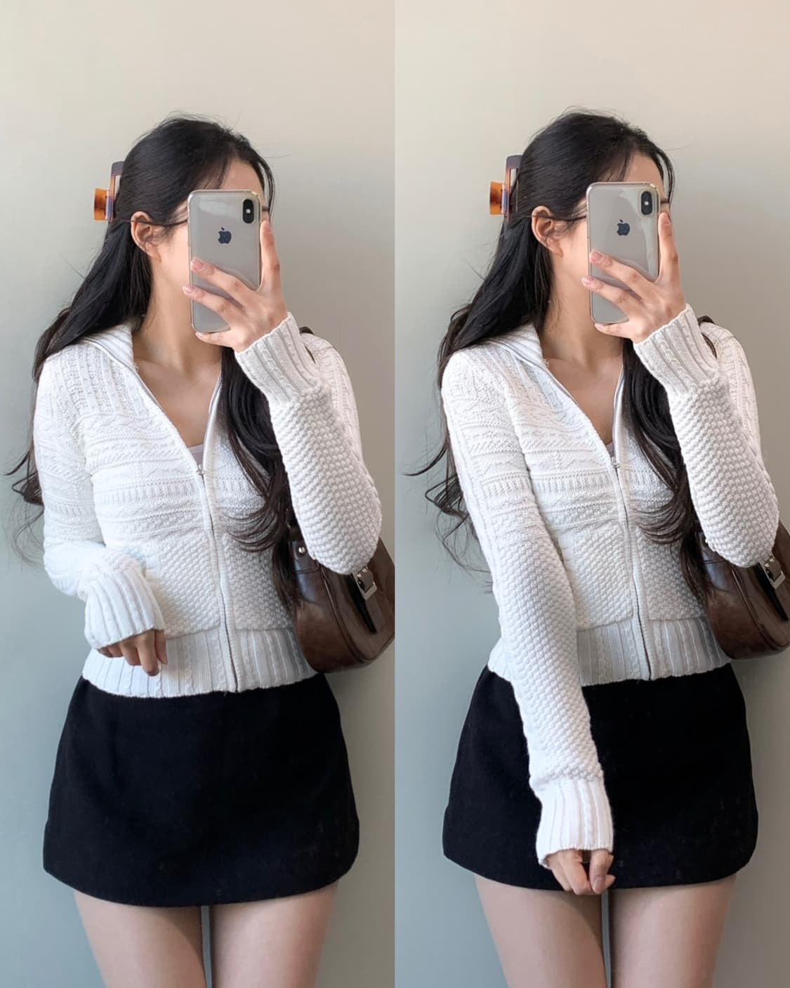 폴로 니트 집업 상품이미지1