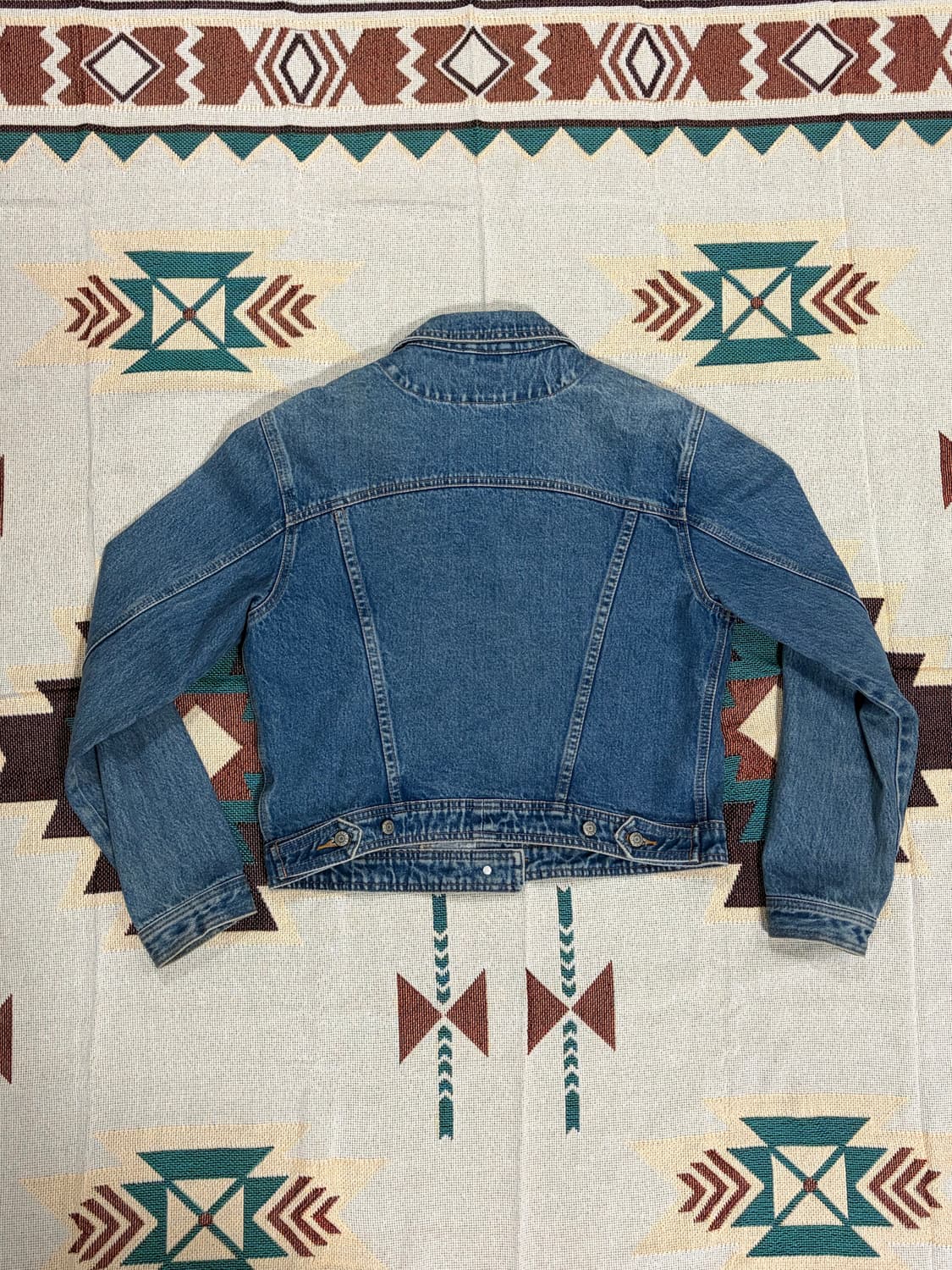 90s 올드 갭 롤링스톤즈 크롭 데님 트러커 상품이미지5