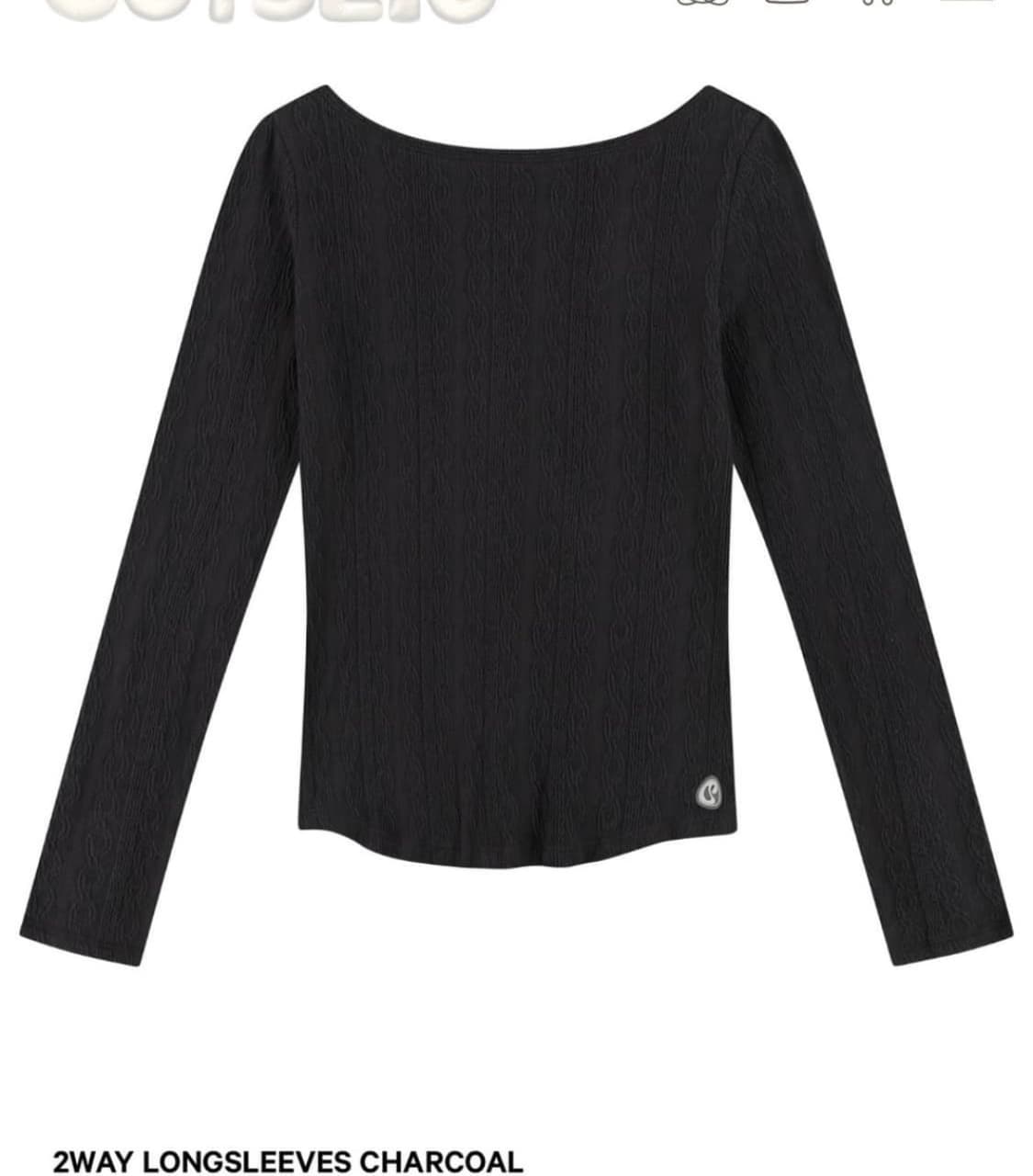 코이세이오 투웨이 롱슬리브 차콜 상품이미지2