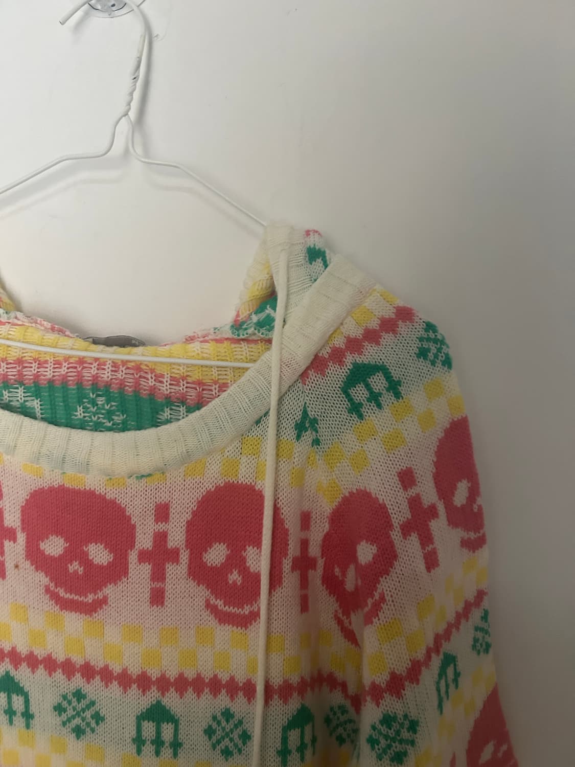 스컬 폼폼 니트원피스  상품이미지2