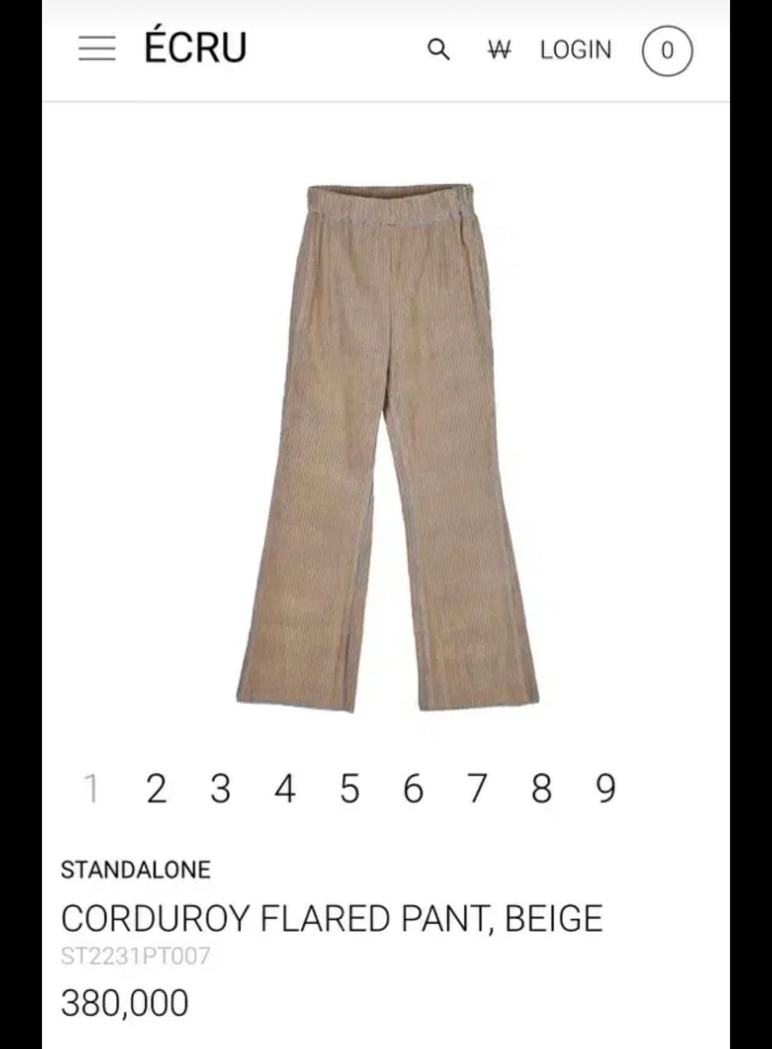 Standalone 코듀로이 팬츠 2사이즈 상품이미지1