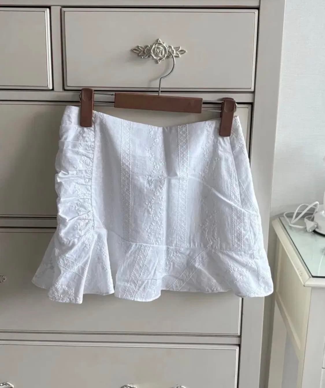 아워캐비넷 프릴 미니스커트 your flower frill skirt 상품이미지4