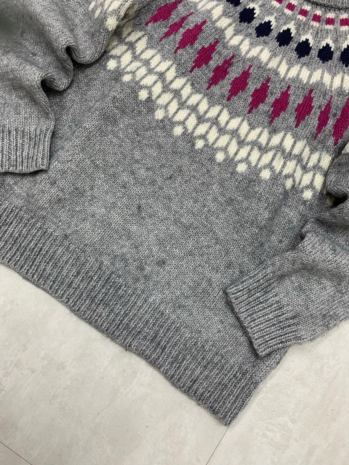 Lowlyfarm 패턴 니트 #406 상품이미지3