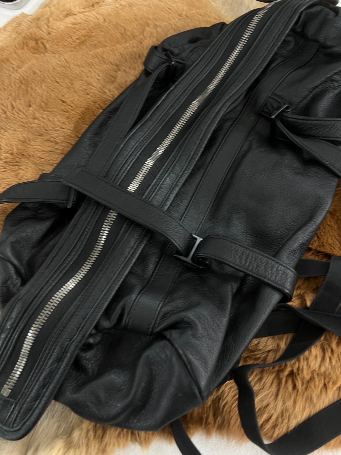 빈티지 레더백팩 상품이미지3