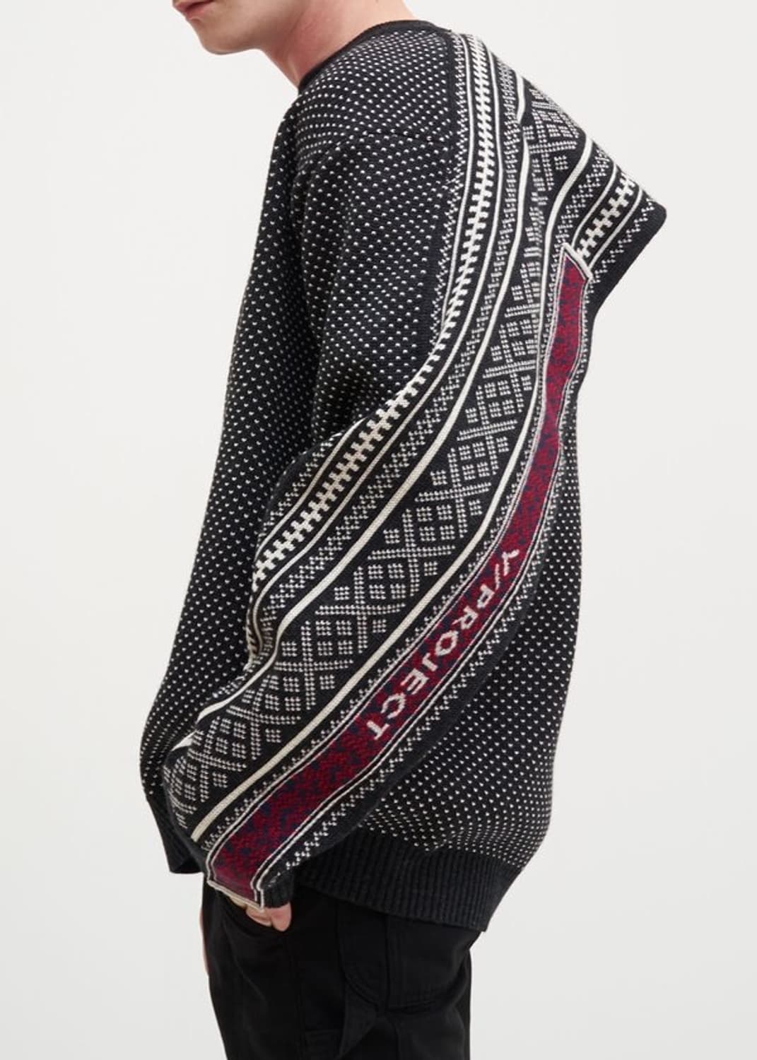 와이프로젝트 패턴 니트 상품이미지1