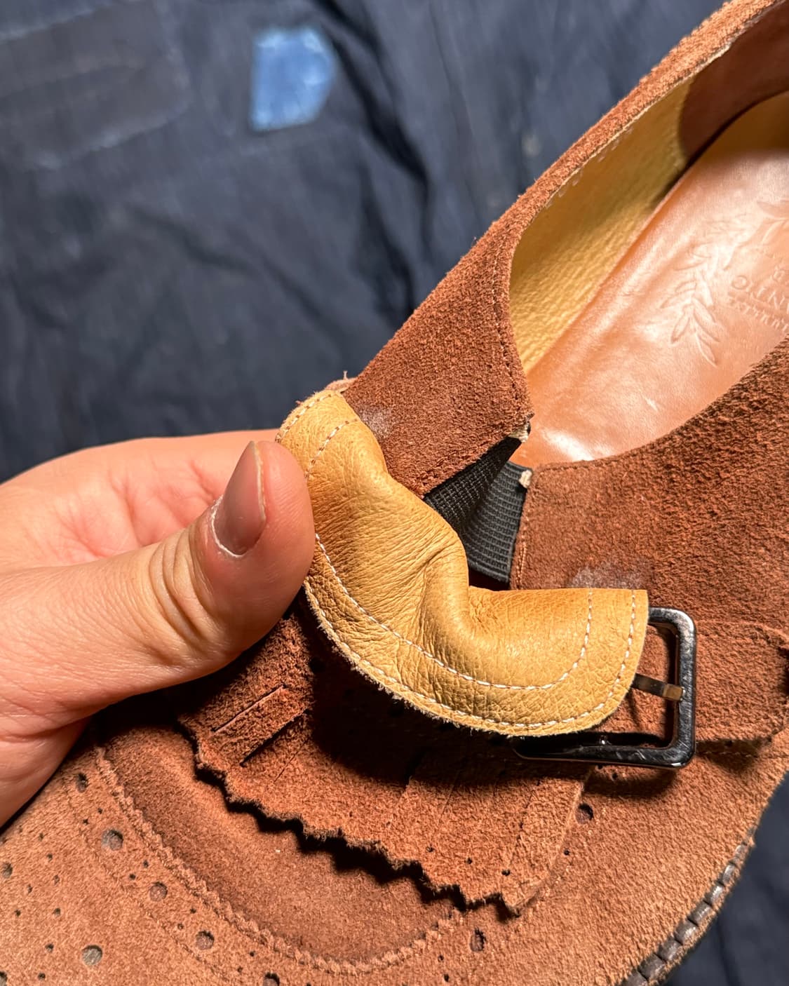 로맨틱무브 스웨이드 몽크 스트랩 슈즈 255 상품이미지7