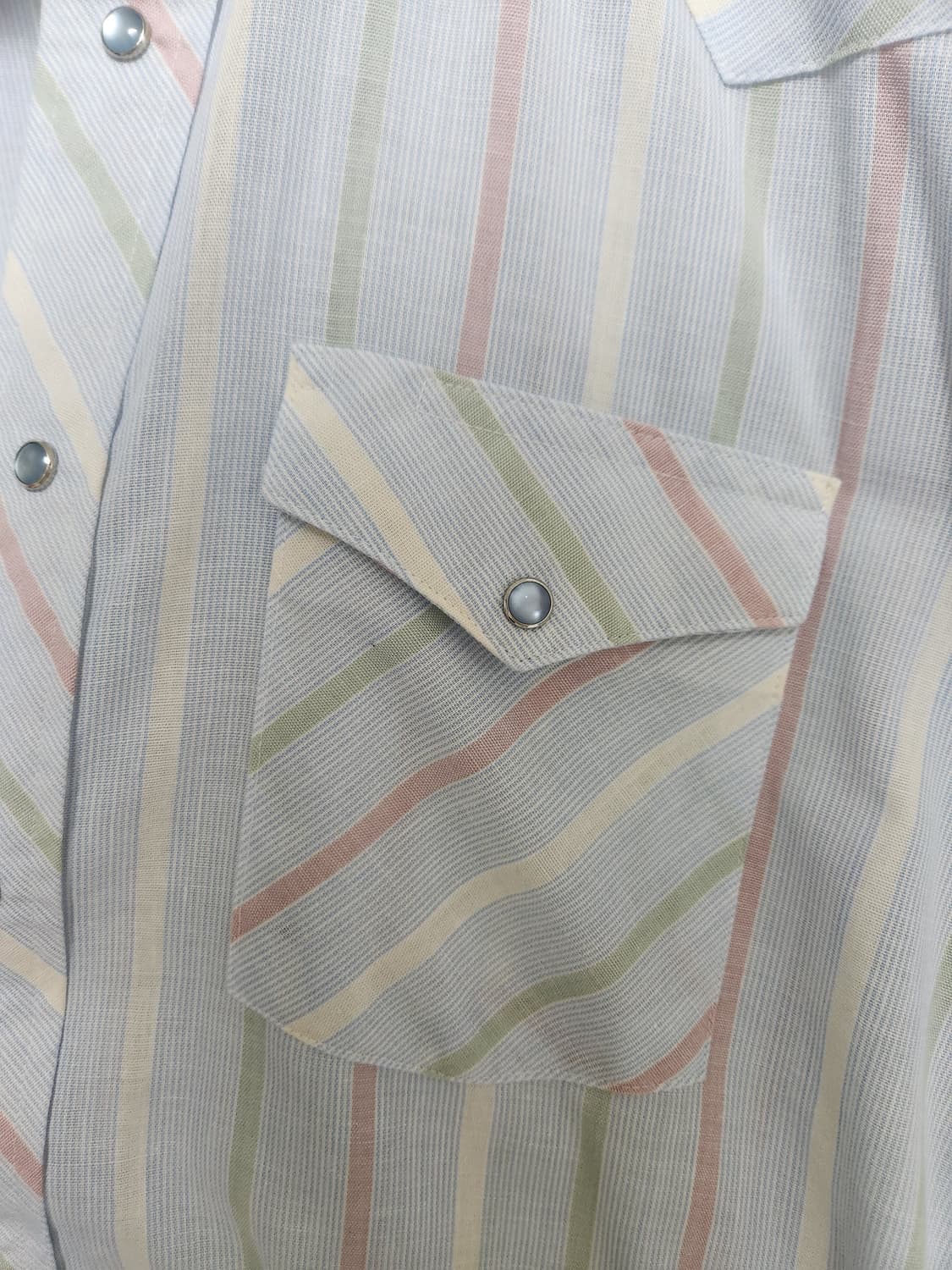 랭글러Wrangler 스트라이프 웨스턴 셔츠 XL - S188 상품이미지5