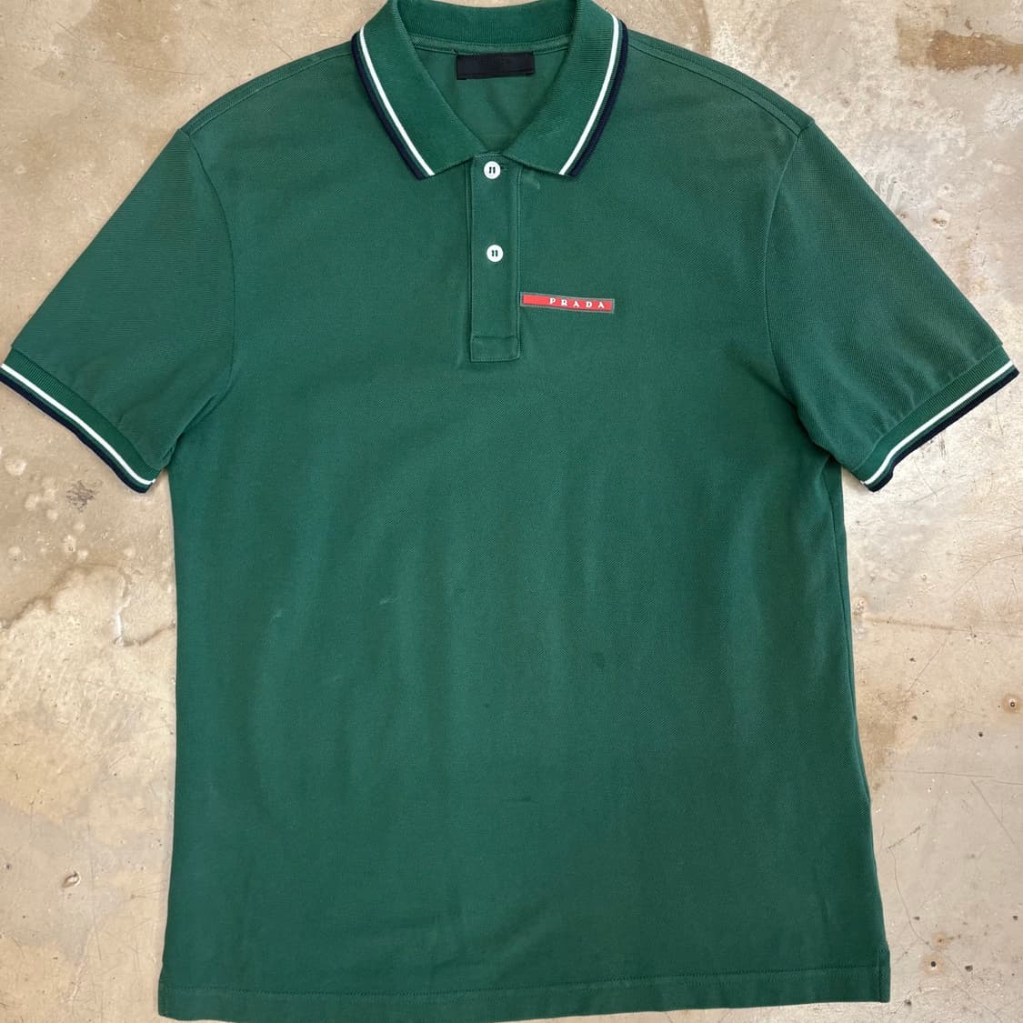 🫶🏻 프라다 Green 카라 반팔티 🫶🏻 상품이미지1